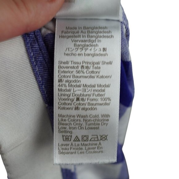 J.Crew 3X Blue & White Gingham‎ Modal Pajama Set - Picture 10 of 10